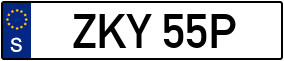 Trailer License Plate
